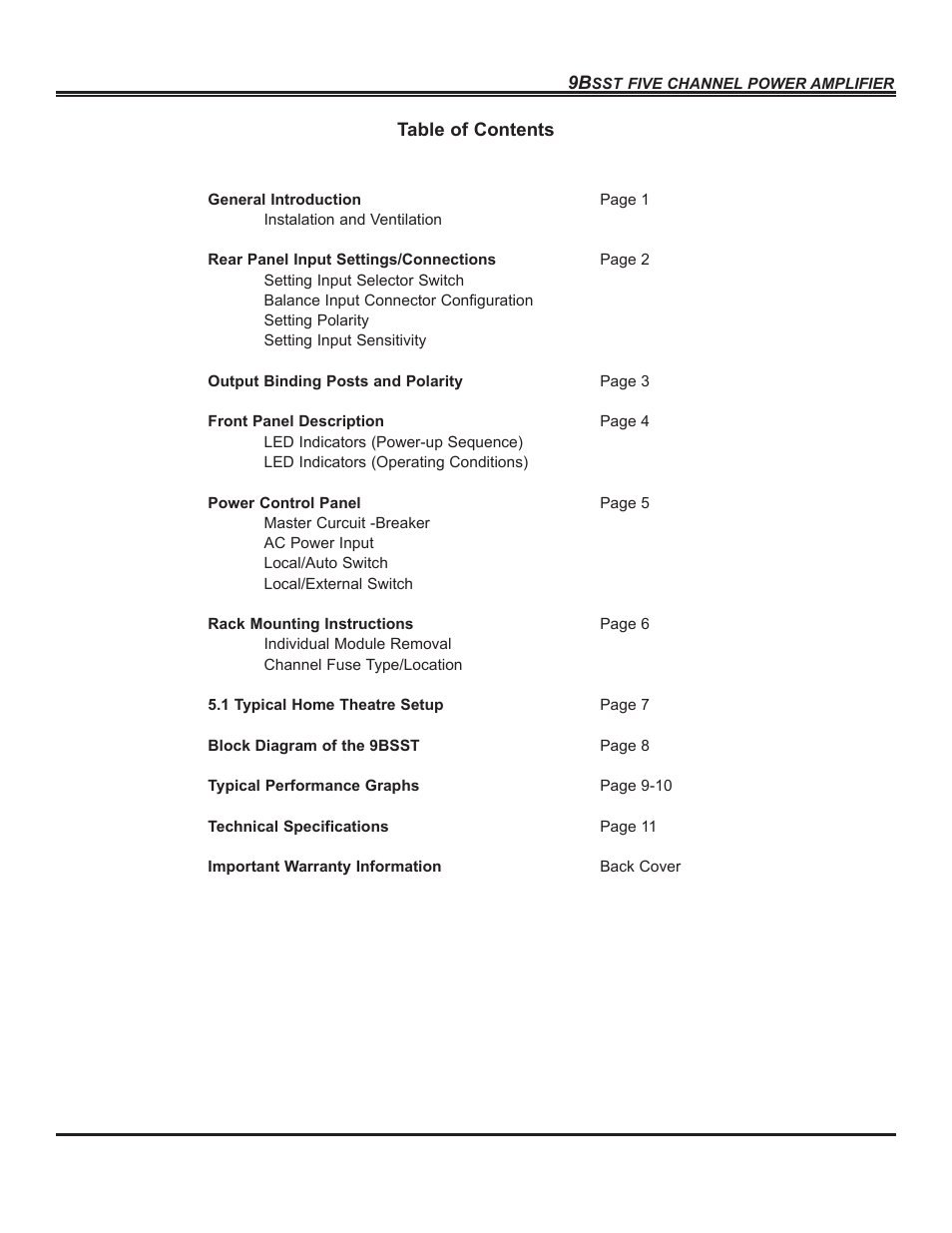 Bryston 9BSST User Manual | Page 2 / 14