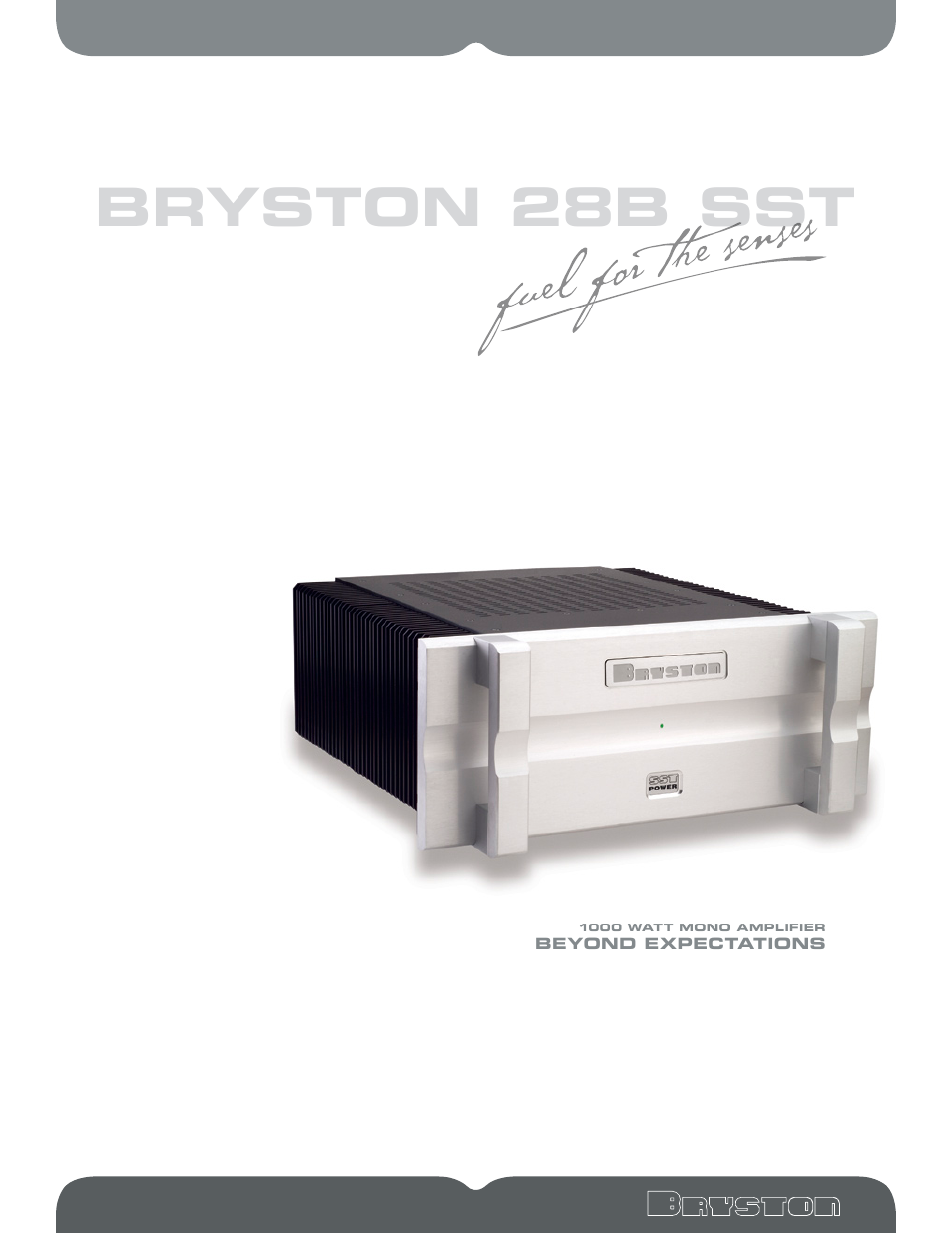 Bryston 28B SST User Manual | 4 pages