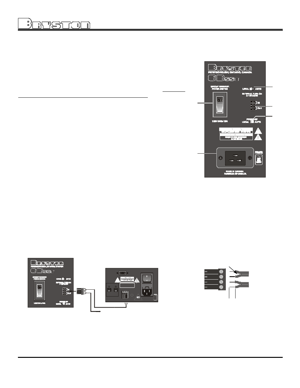 6bsst, 5power control panel, Fig w | Three channel power amplifier | Bryston 6BSST User Manual | Page 7 / 16