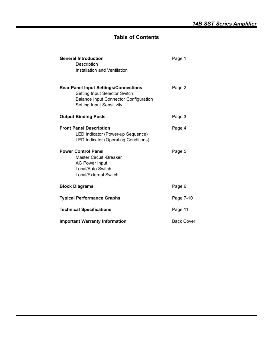 Bryston 14B SST User Manual | Page 2 / 14