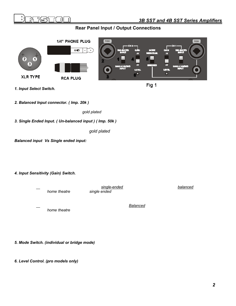 Bryston 3B SST User Manual | Page 4 / 14