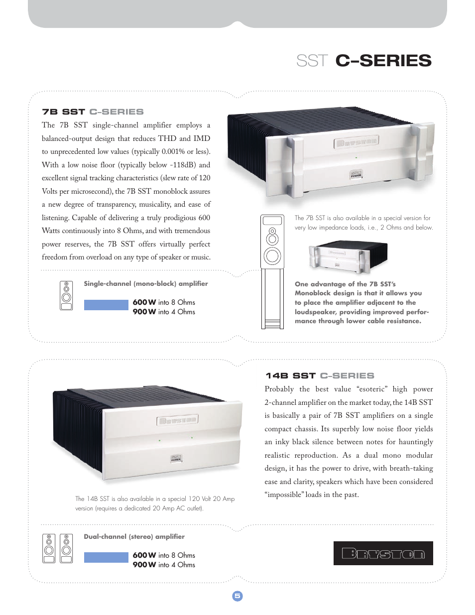 Sst c–series | Bryston SST CSERIES User Manual | Page 6 / 12