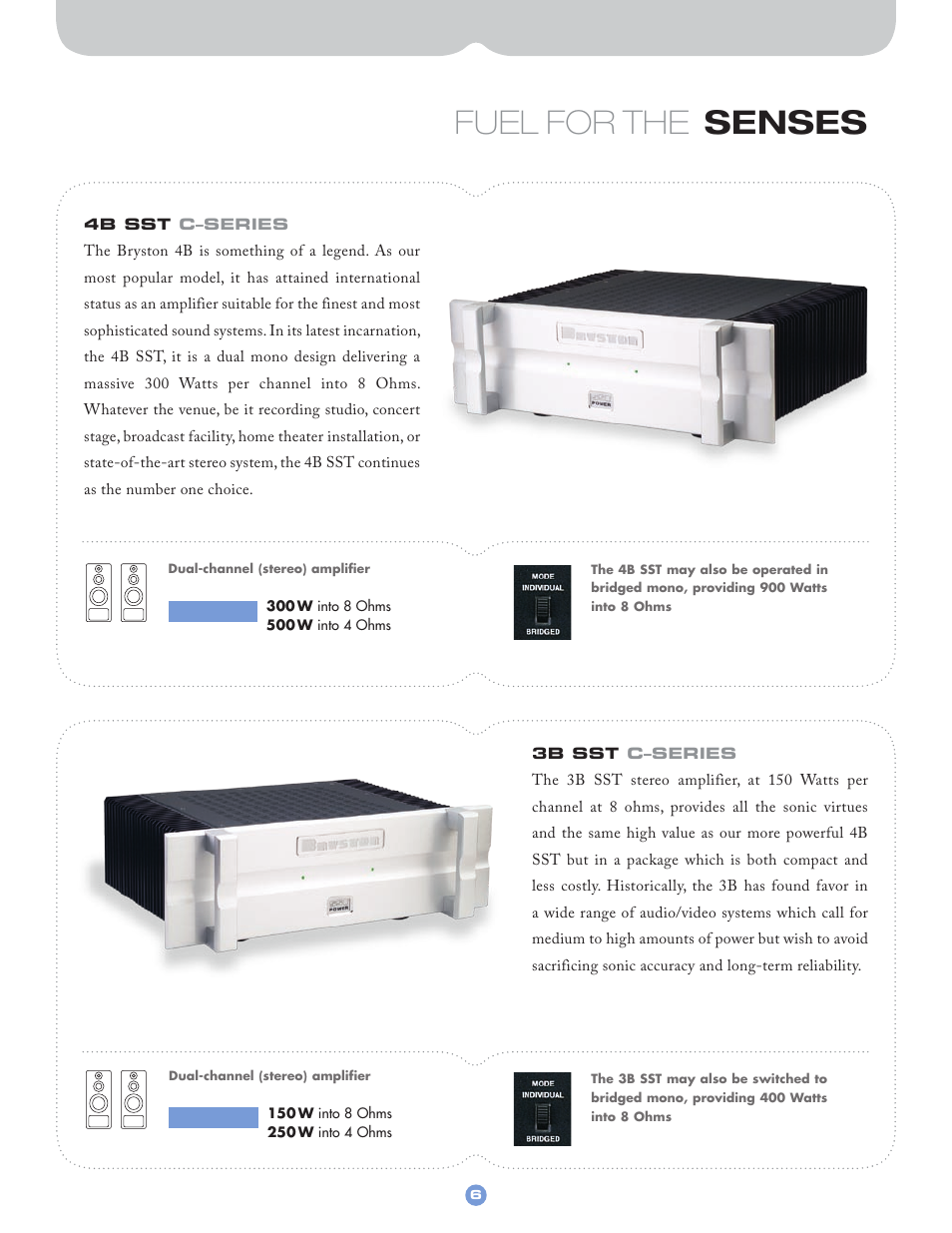 Fuel for the senses | Bryston SST CSERIES User Manual | Page 7 / 12