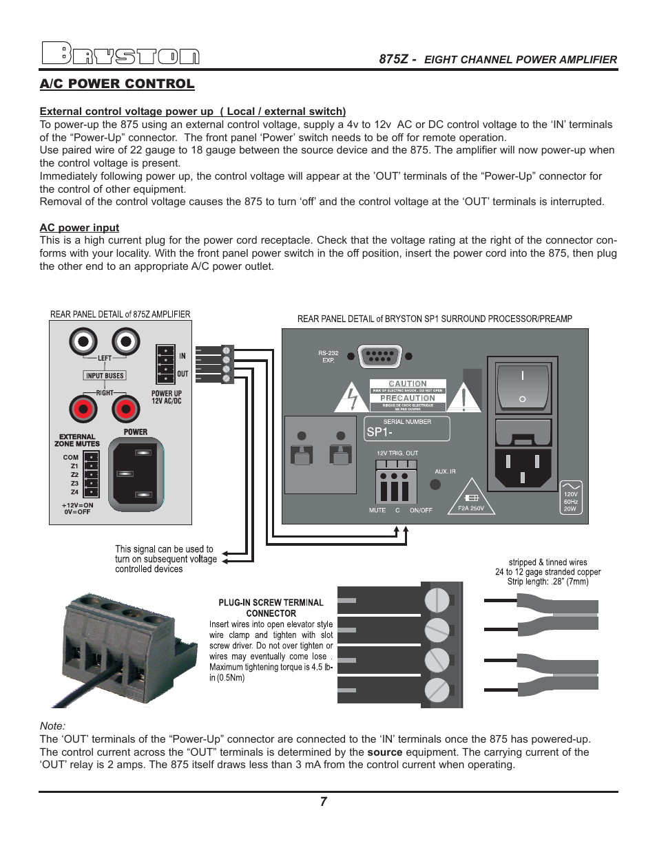 Bryston 875Z User Manual | Page 10 / 12