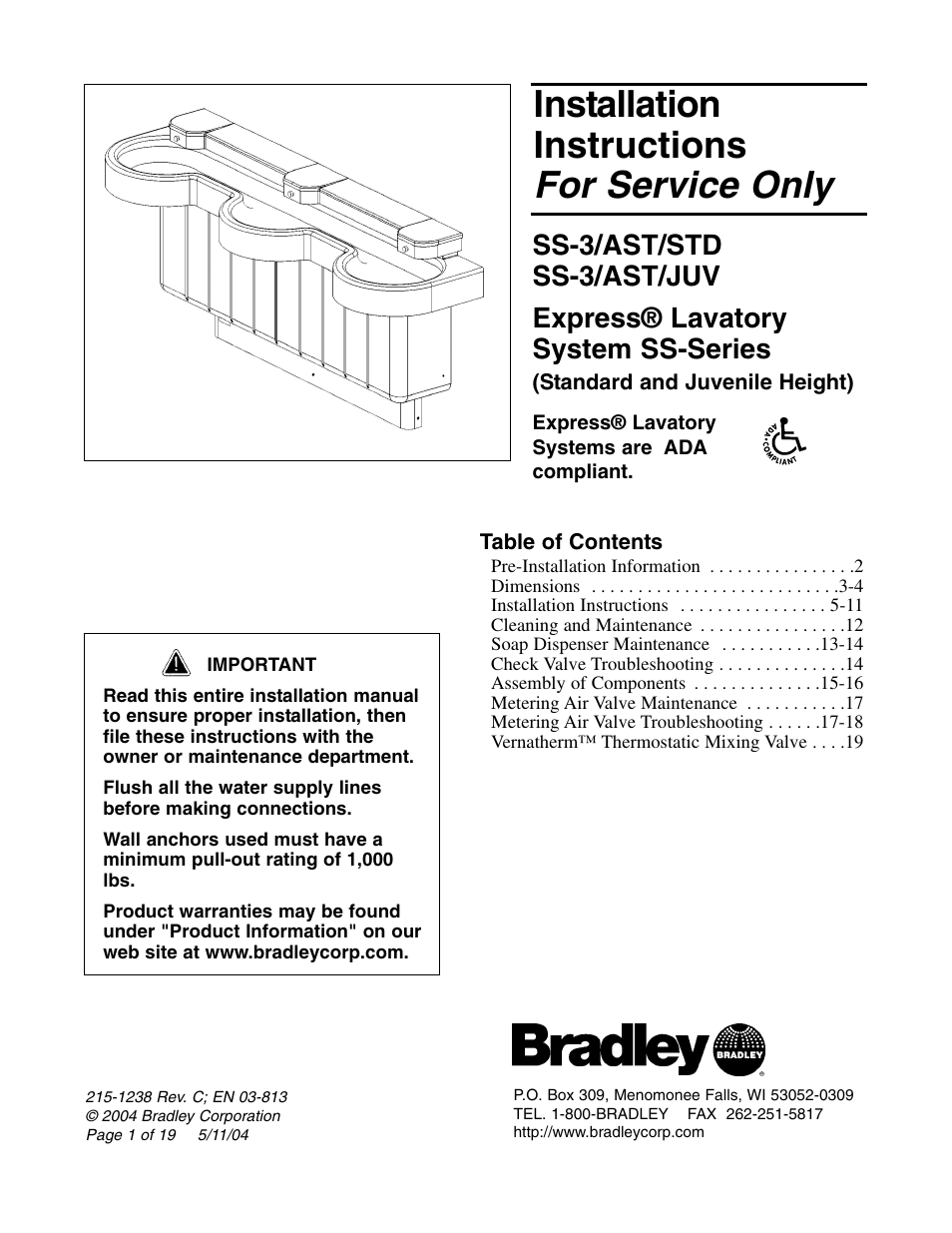 Bradley Smoker EXPRESS SS-3/AST/JUV User Manual | 19 pages