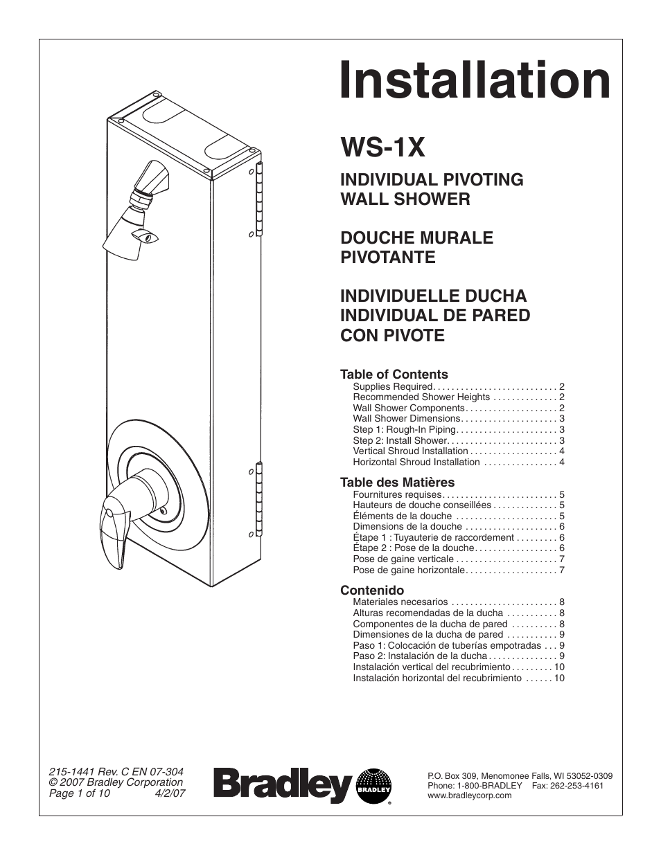 Bradley Smoker WS-1X User Manual | 10 pages