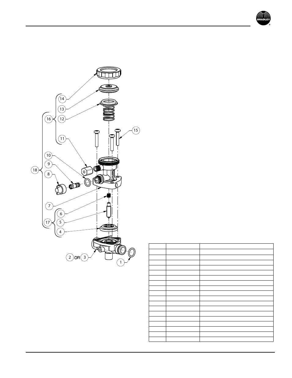 Ast4 valve repair kits, Terreon, Multi-fount washfountains | Bradley MF2922 User Manual | Page 11 / 34