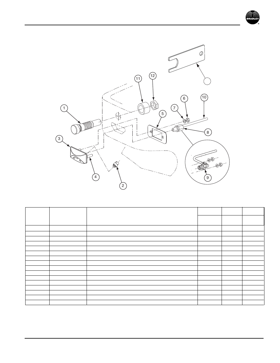 Touchtime, Tt) — sprayhead (24v plug-in transformer), Parts list — touchtime (switch and sprayhead) | Terreon, Multi-fount washfountains | Bradley MF2922 User Manual | Page 19 / 34