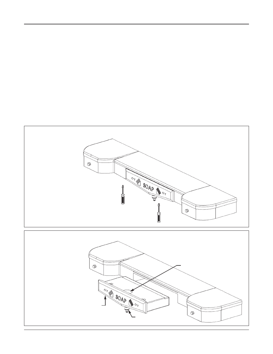 Soap dispenser maintenance, Step 1: fill soap dispensers | Bradley Smoker EXPRESS SS-2/AST/JUV User Manual | Page 13 / 19