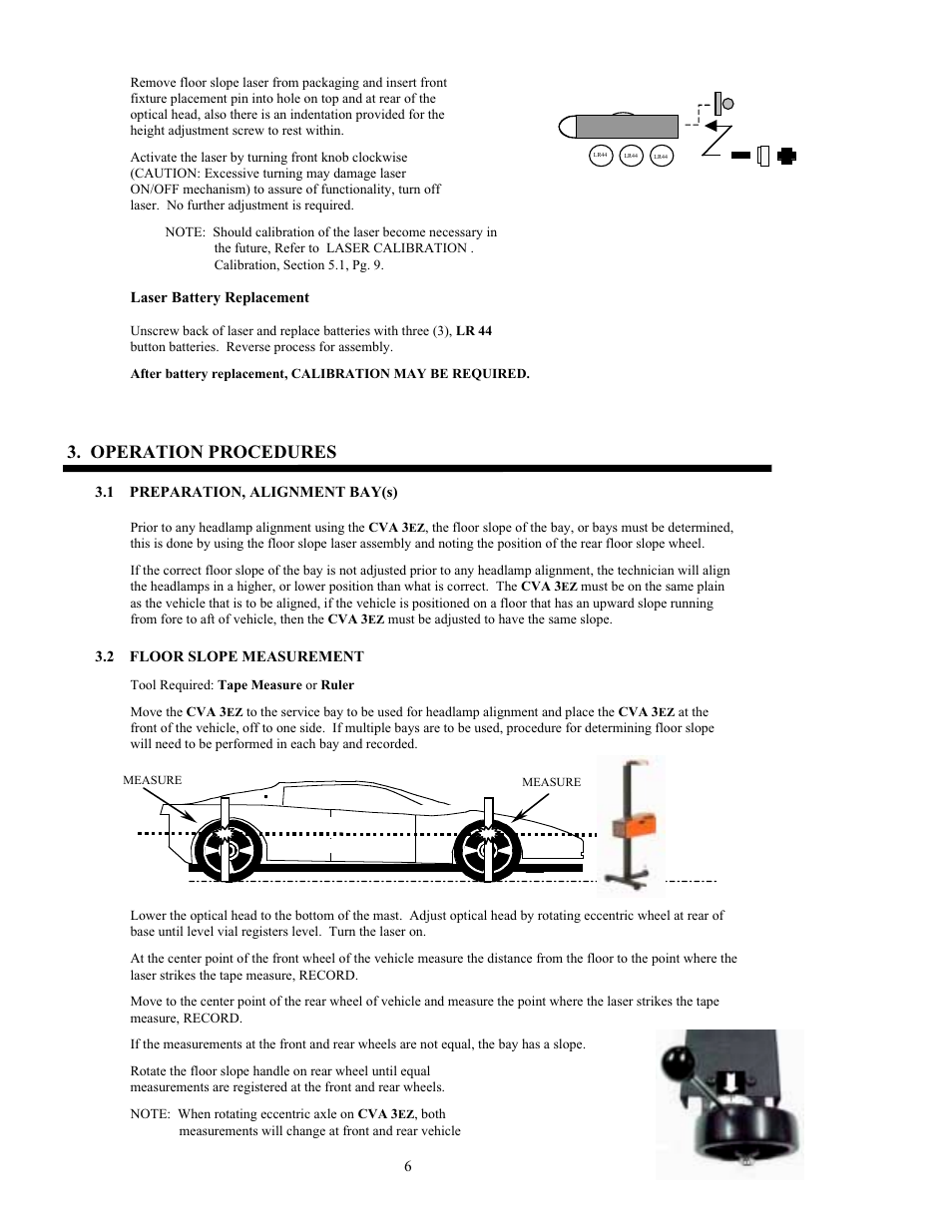 Operation procedures | Symtech CVA3 EZ User Manual | Page 6 / 11