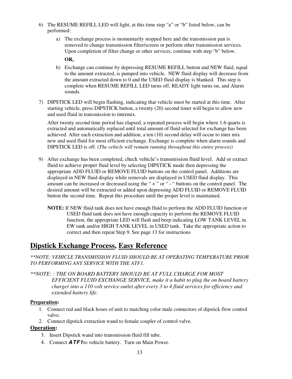 Dipstick exchange process, easy reference | Symtech ATF 1 User Manual | Page 14 / 21