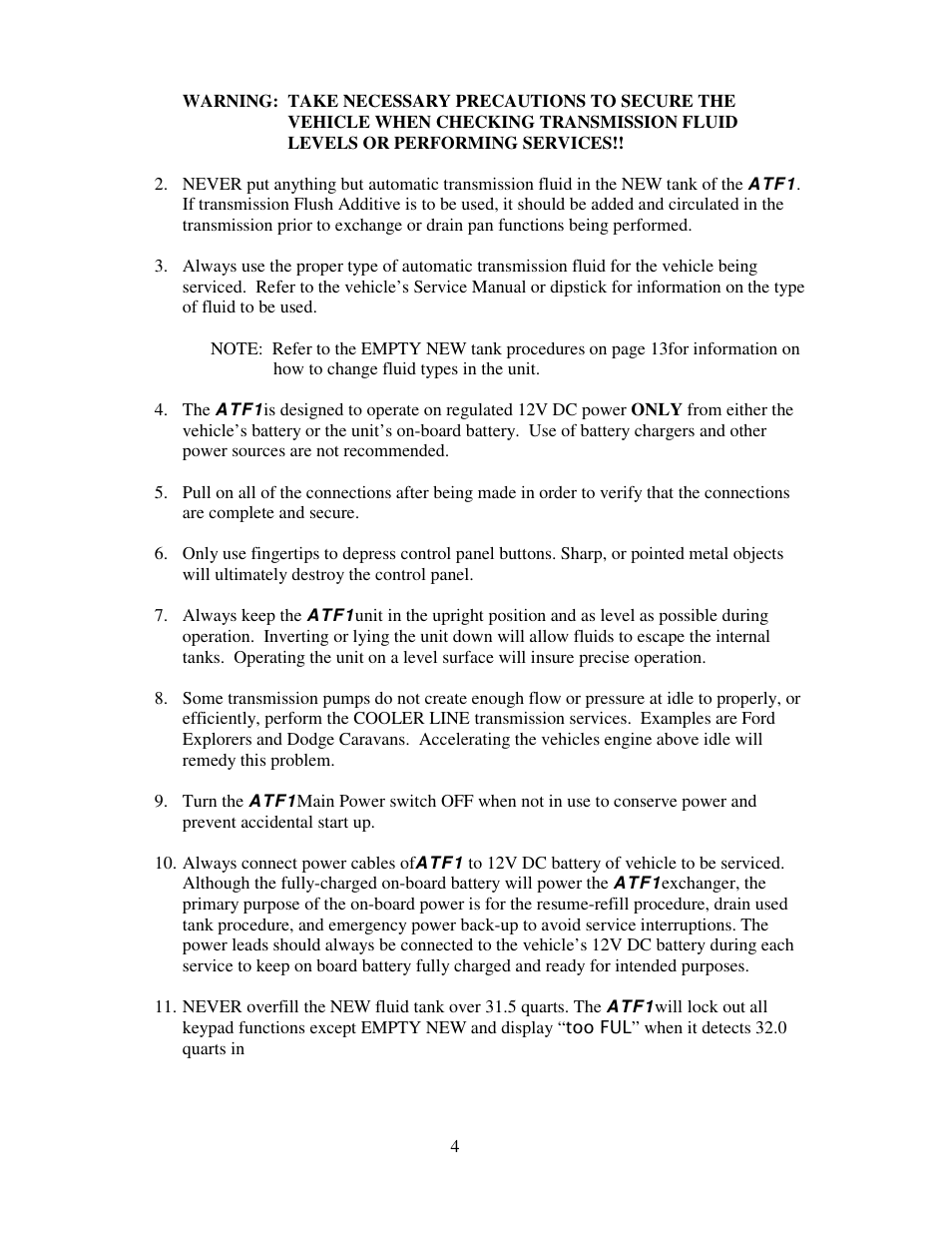 Symtech ATF 1 User Manual | Page 5 / 21