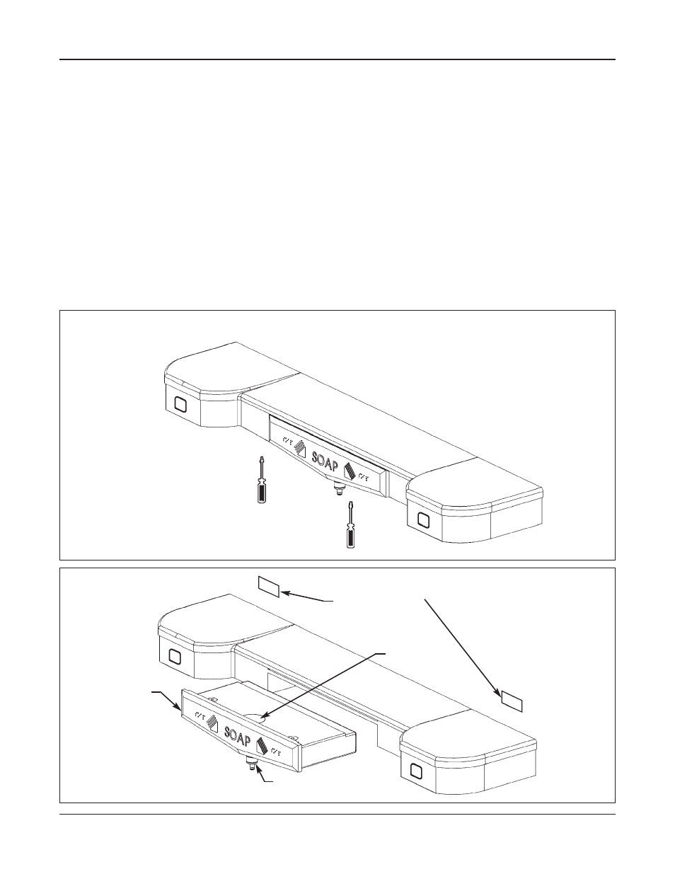 Soap dispenser maintenance, Step 1: fill soap dispensers | Bradley Smoker SS-2/IR/JUV User Manual | Page 13 / 19