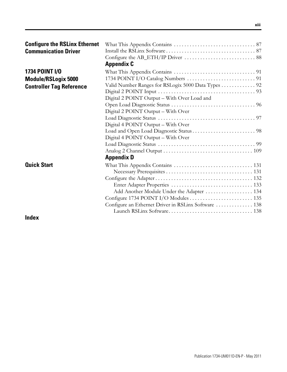 Rockwell Automation 1734-AENT POINT I/O EtherNet/IP Adapter Module User Manual | Page 13 / 158