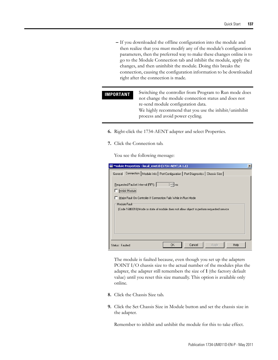 Rockwell Automation 1734-AENT POINT I/O EtherNet/IP Adapter Module User Manual | Page 151 / 158