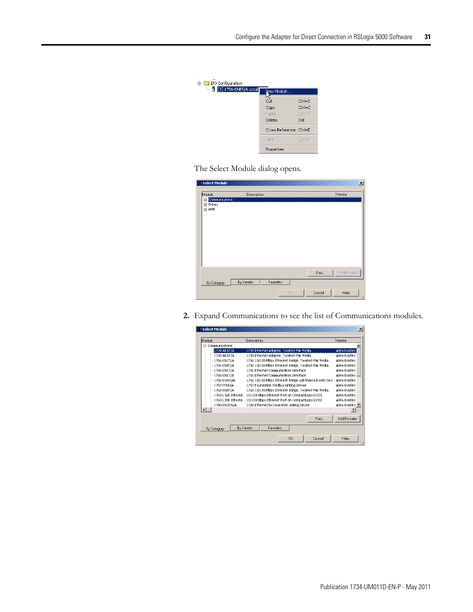 Rockwell Automation 1734-AENT POINT I/O EtherNet/IP Adapter Module User Manual | Page 47 / 158