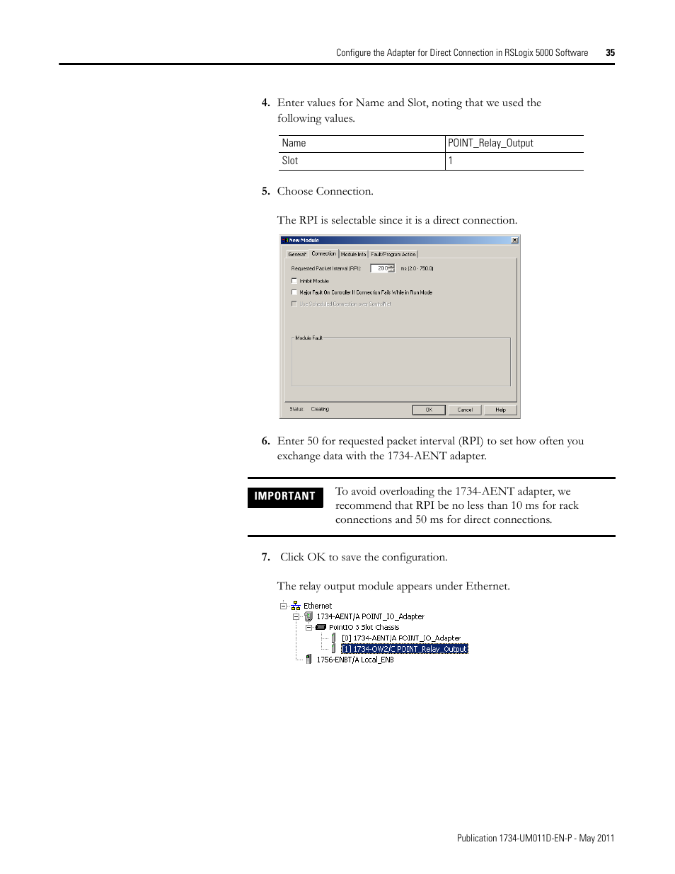 Rockwell Automation 1734-AENT POINT I/O EtherNet/IP Adapter Module User Manual | Page 51 / 158
