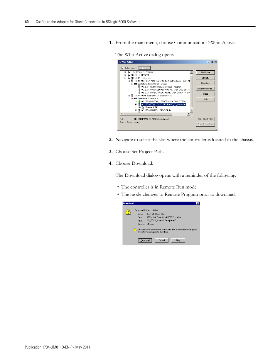 Rockwell Automation 1734-AENT POINT I/O EtherNet/IP Adapter Module User Manual | Page 56 / 158
