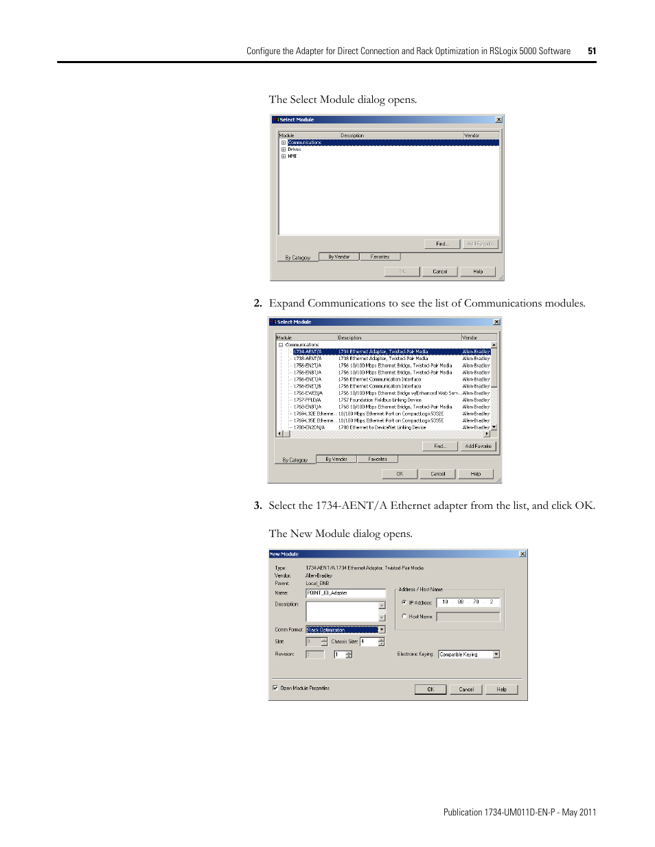 Rockwell Automation 1734-AENT POINT I/O EtherNet/IP Adapter Module User Manual | Page 67 / 158