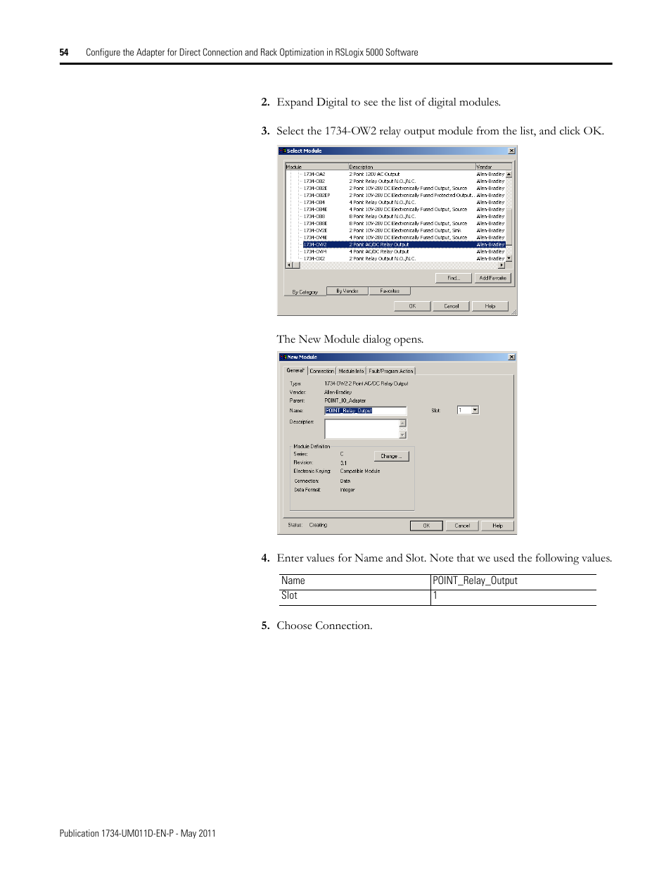 Rockwell Automation 1734-AENT POINT I/O EtherNet/IP Adapter Module User Manual | Page 70 / 158