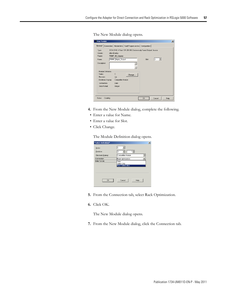 Rockwell Automation 1734-AENT POINT I/O EtherNet/IP Adapter Module User Manual | Page 73 / 158