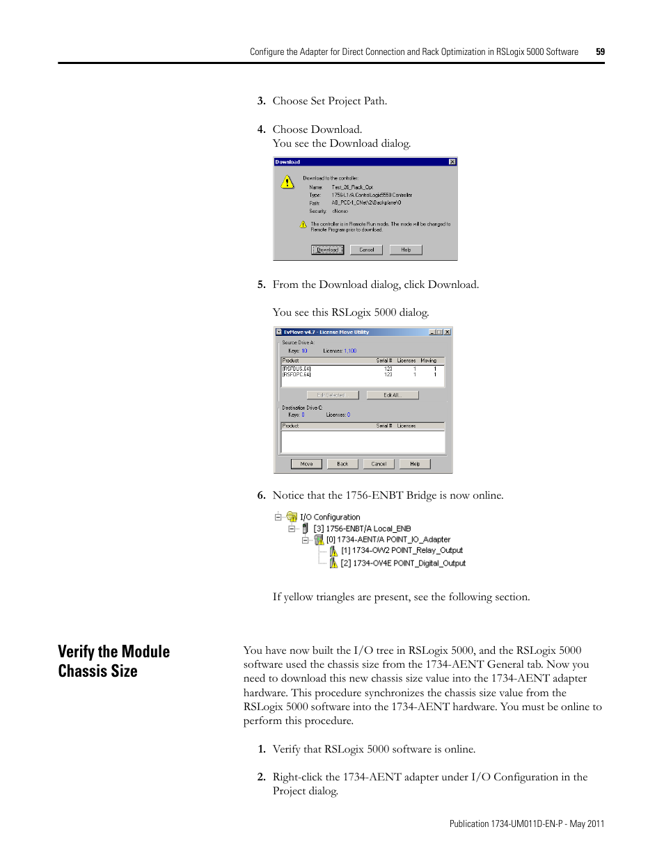 Verify the module chassis size | Rockwell Automation 1734-AENT POINT I/O EtherNet/IP Adapter Module User Manual | Page 75 / 158