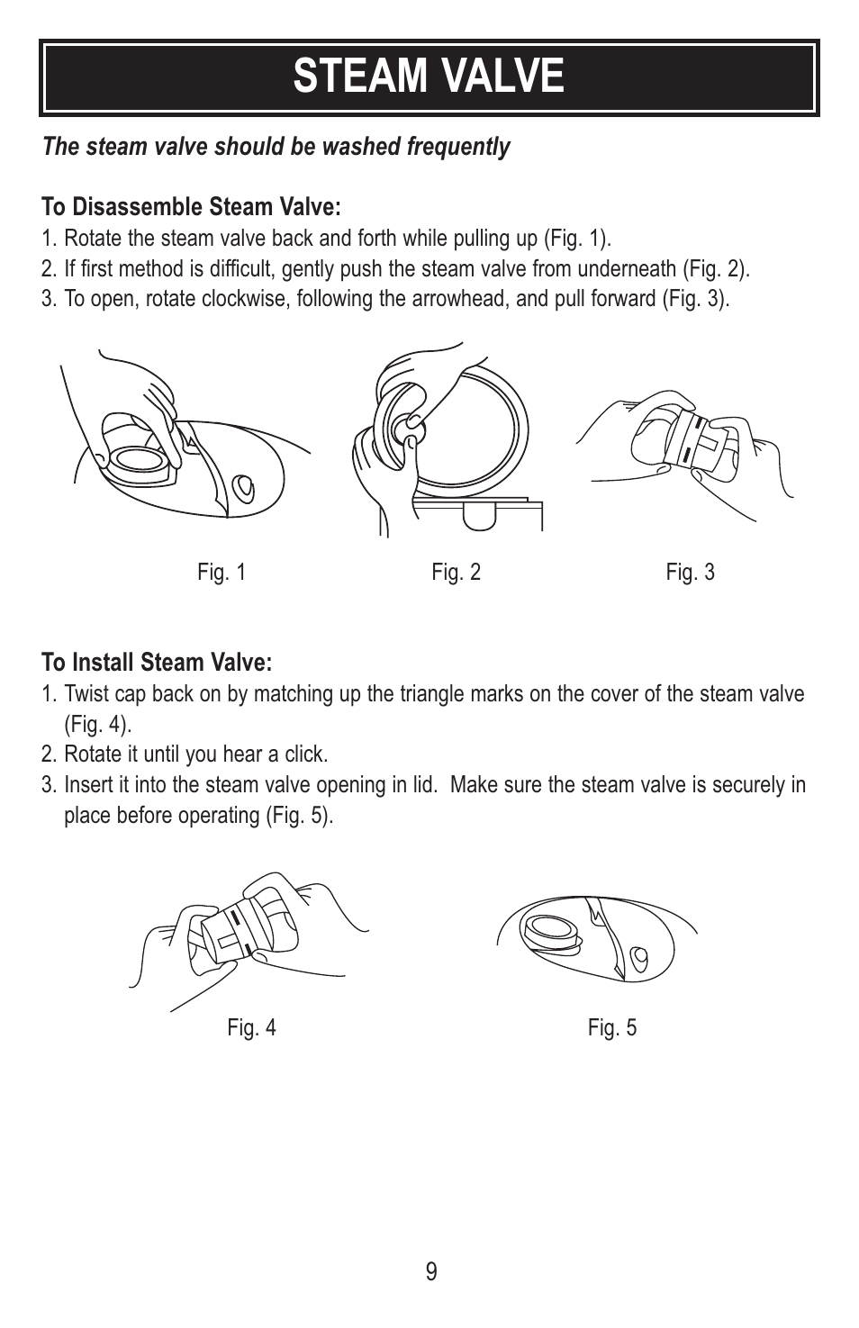 Steam valve | Tayama MB-YC50D User Manual | Page 11 / 14
