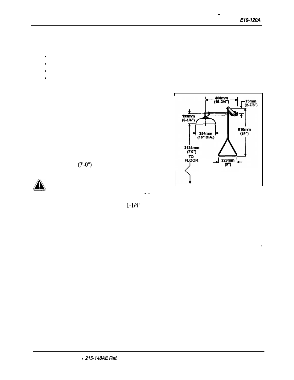 Installation instructions, Supplies required, Step 1: assemble drench shower | Step 2: connect water supply | Bradley E19-120A User Manual | Page 3 / 4