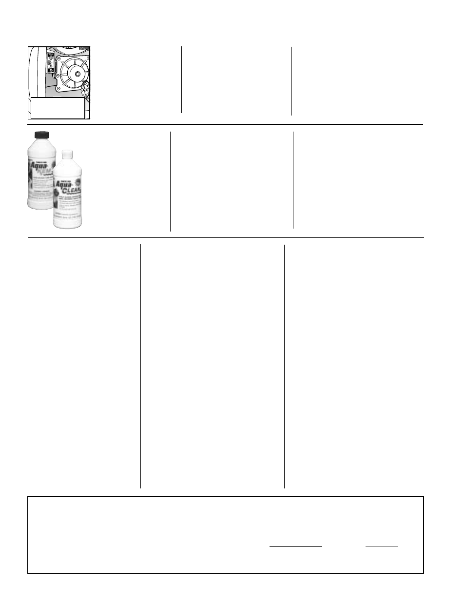 Operation (continued) hivérisation, Winterization, Trouble shooting | Dépannage, Deodorizing, Cleaning, Pour désodoriser, Pour nettoyer, Para desodorizar, Para limpiar | Thetford Aria Deluxe User Manual | Page 2 / 6