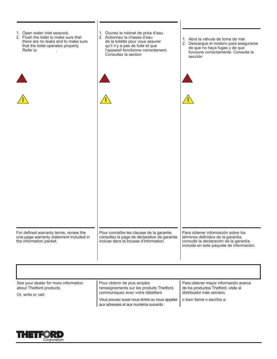 Thetford ComfortMate (Electric) User Manual | Page 18 / 18