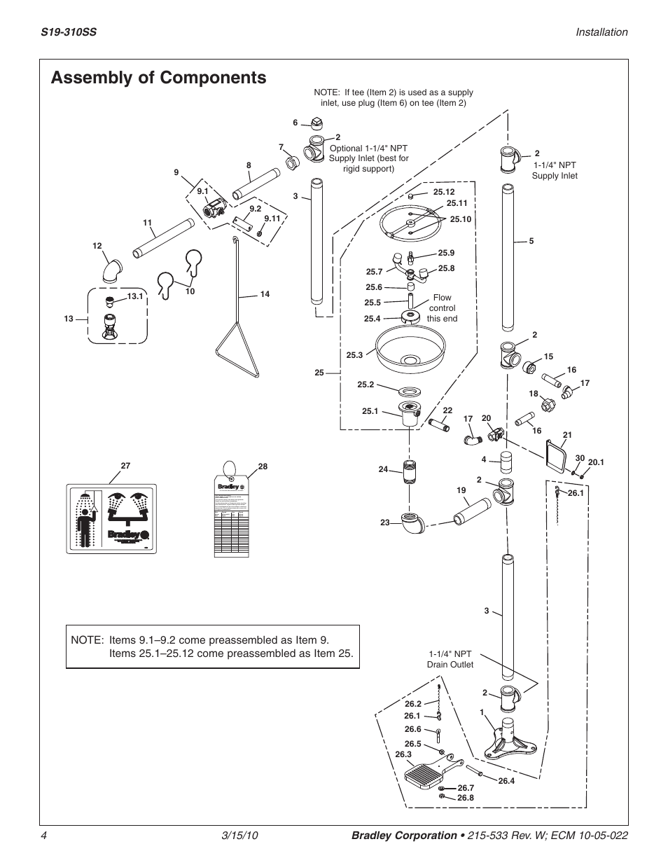 Assembly of components | Bradley Smoker S19-310SS User Manual | Page 4 / 13