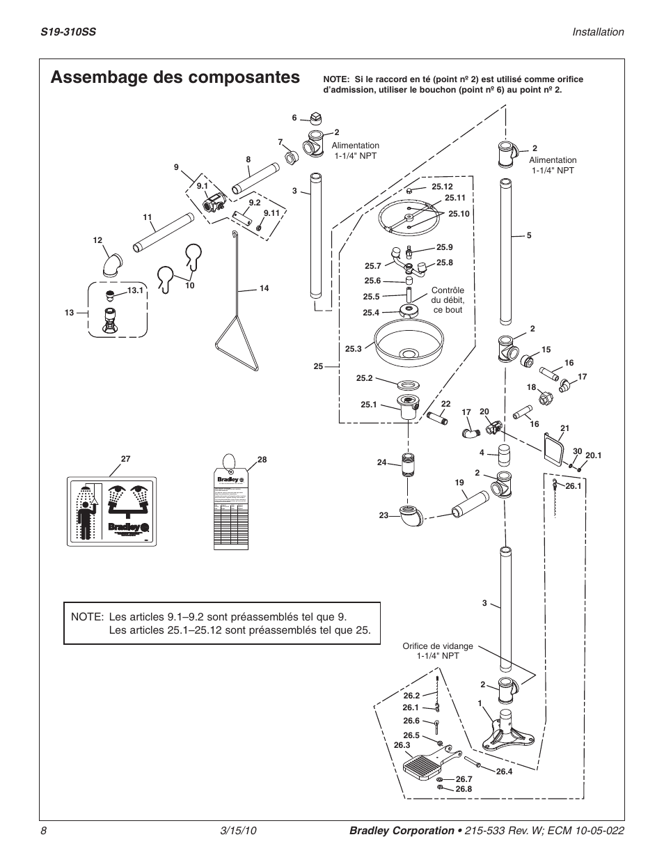 Assembage des composantes | Bradley Smoker S19-310SS User Manual | Page 8 / 13