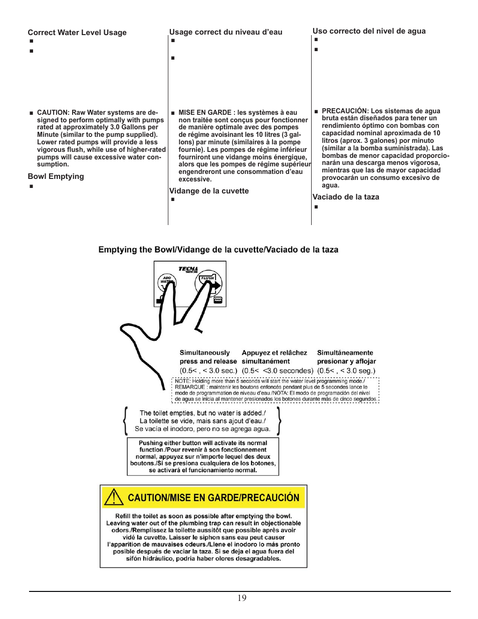 Thetford Tecma Easy Fit User Manual | Page 19 / 28