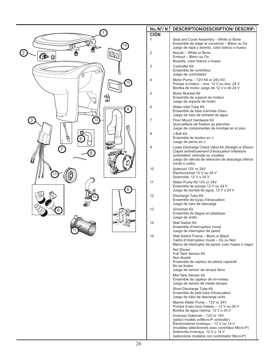 Thetford Tecma Easy Fit User Manual | Page 26 / 28