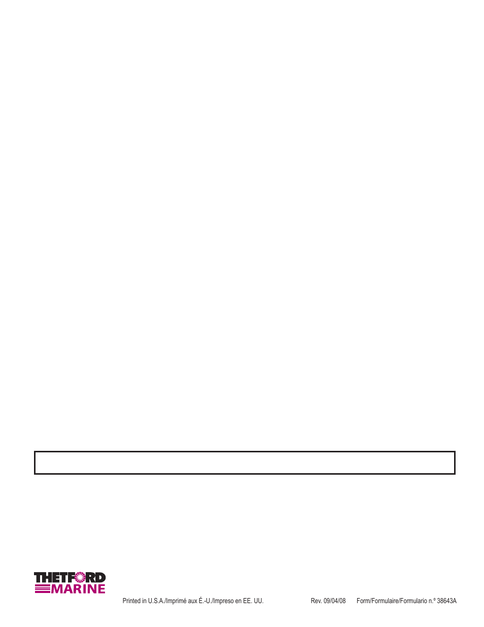 Thetford Tecma Silence Plus(Marine) Owners Manual User Manual | Page 9 / 9