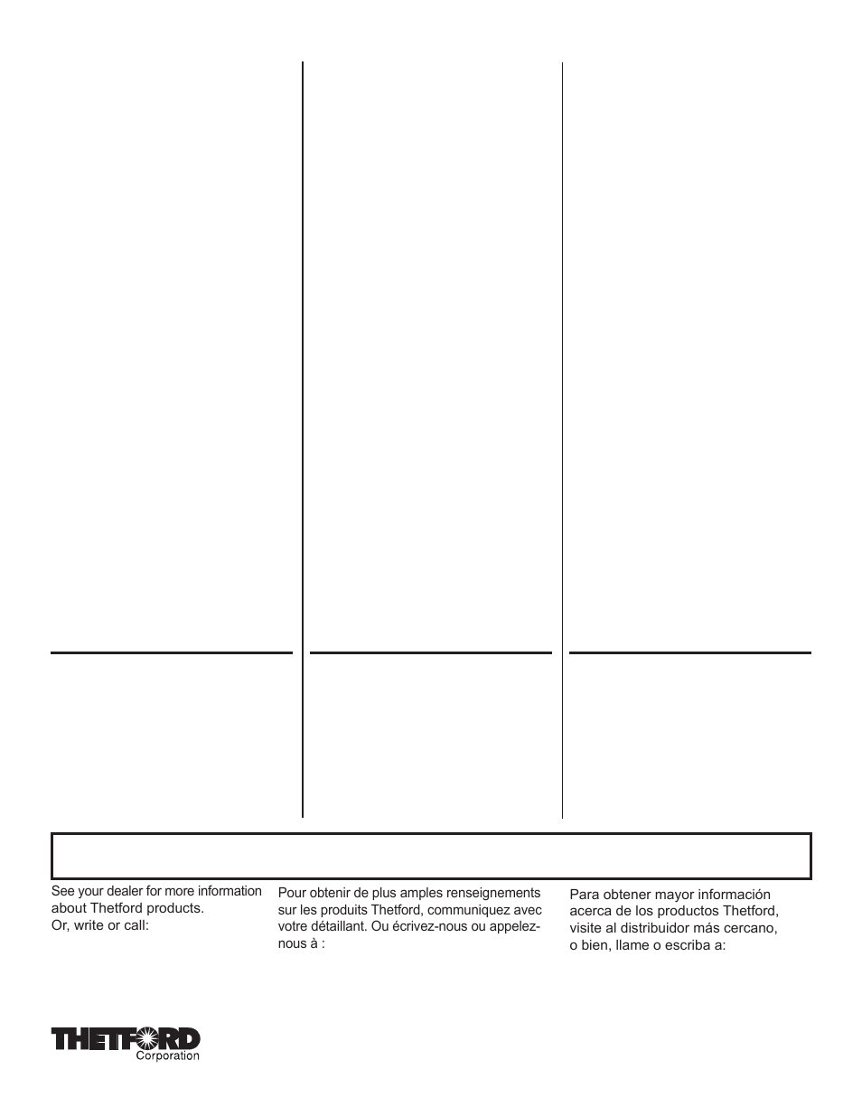 Thetford SaniConTri User Manual | Page 14 / 14
