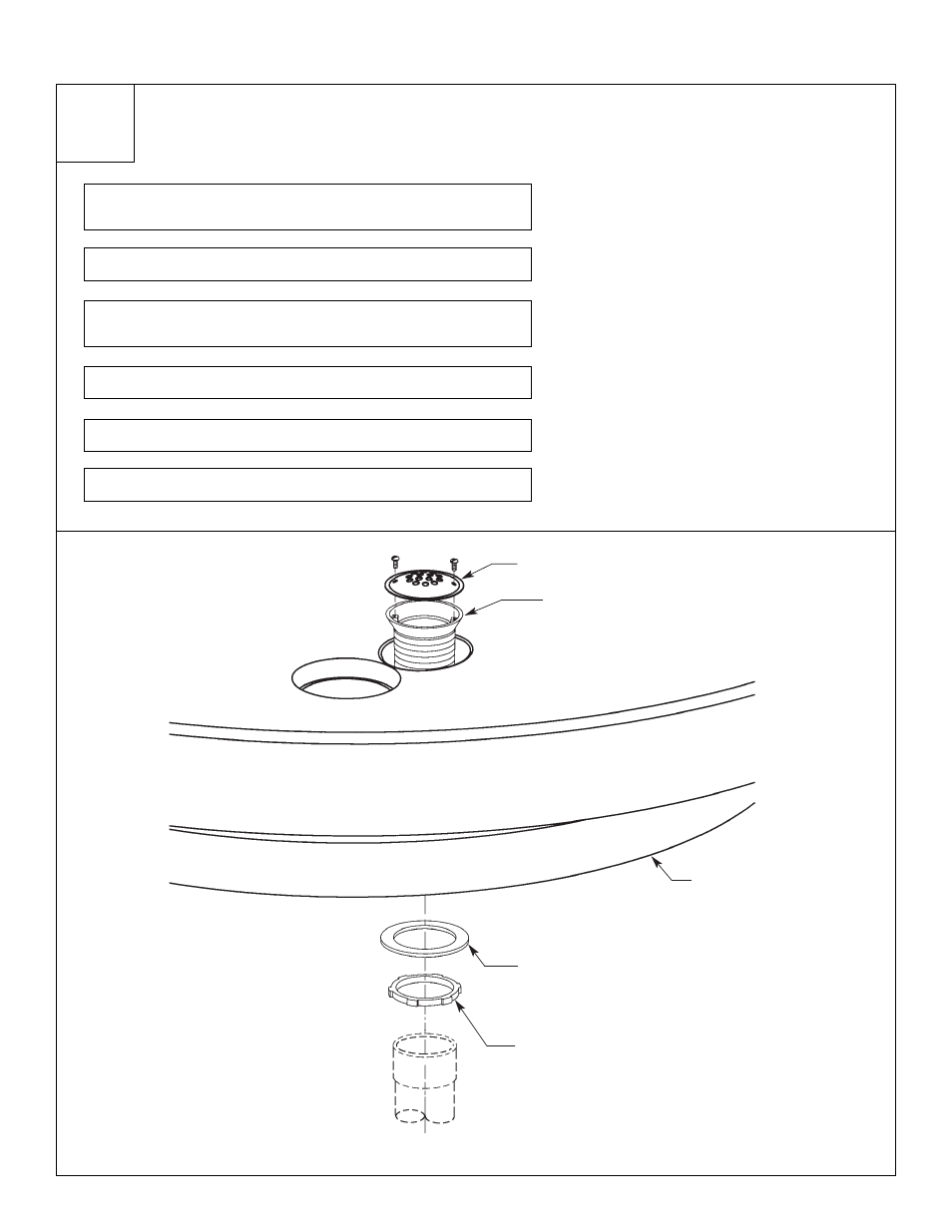 Installation de l’ergot de drain dans la cuvette | Bradley Smoker TDB3108 User Manual | Page 39 / 85