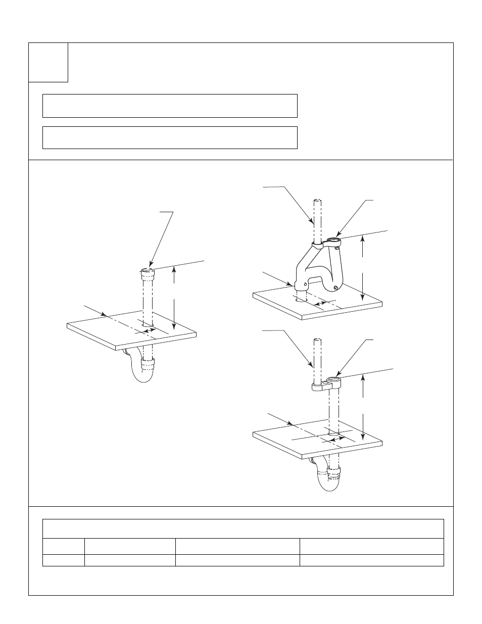 Instalación de desagüe, Tabla 1 — dimensiones del sifón tipo “b | Bradley Smoker TDB3108 User Manual | Page 65 / 85