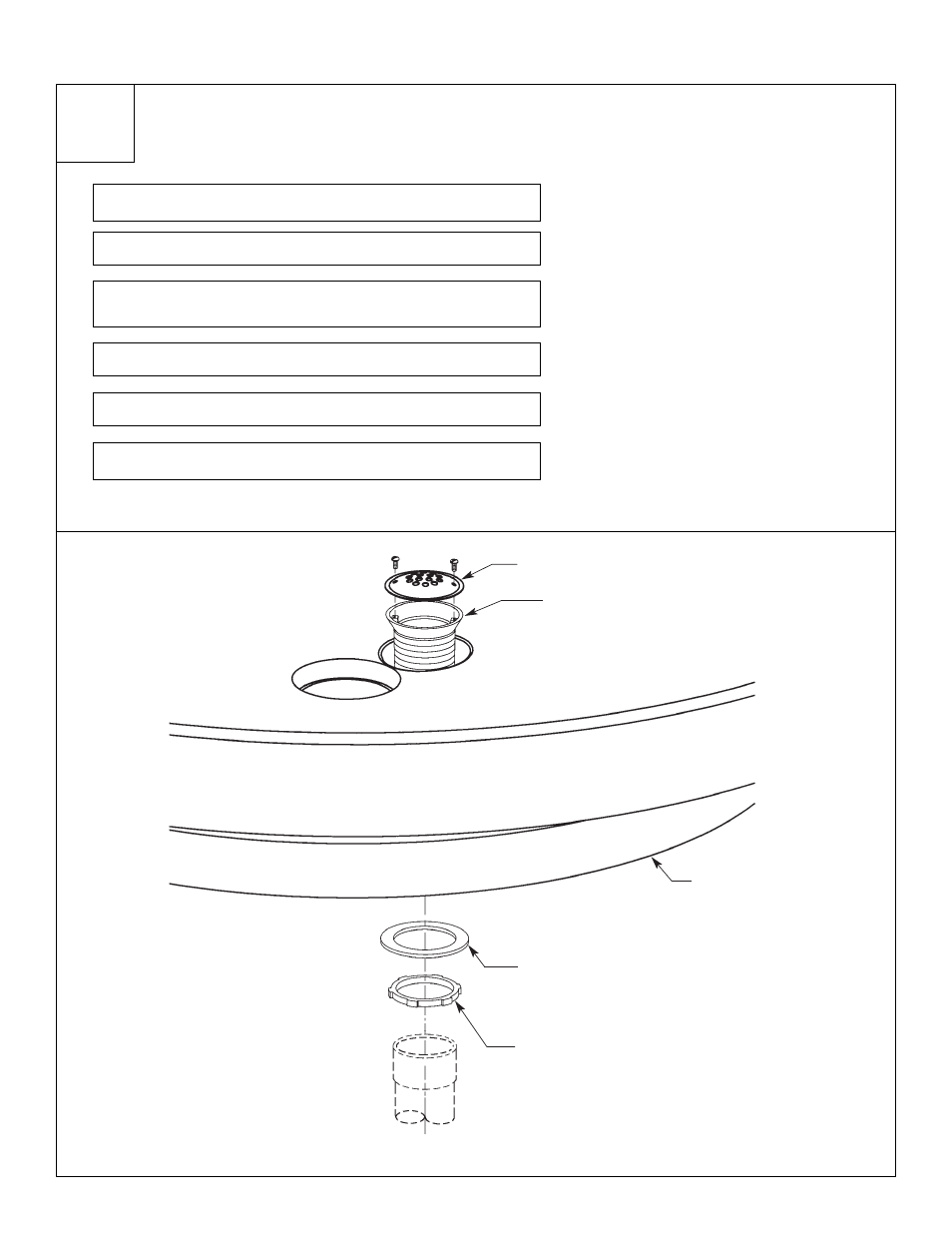 Instalación del embudo de desagüe en la palangana | Bradley Smoker TDB3108 User Manual | Page 67 / 85