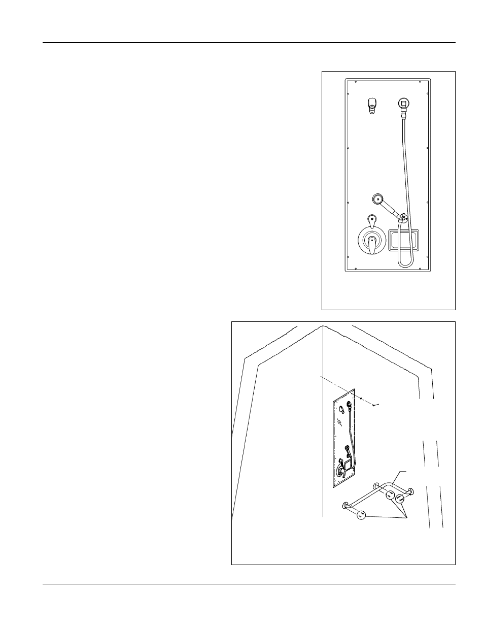 Installation instructions continued, Step 2: make plumbing connections, Step 3: install face plate and grab bar | Bradley Smoker HN200 User Manual | Page 5 / 8