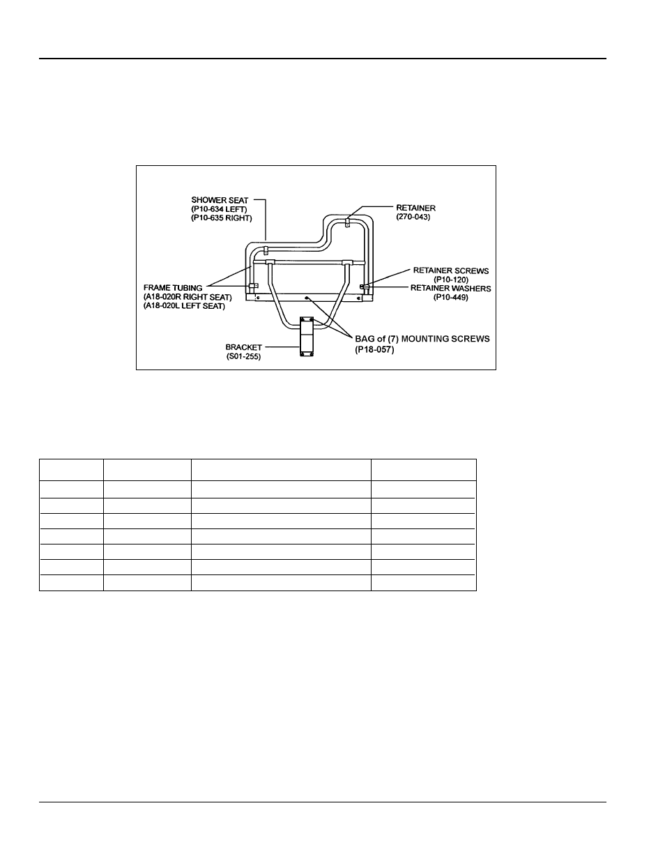 Shower seat repair parts, Shower curtain repair parts | Bradley Smoker HN200 User Manual | Page 8 / 8