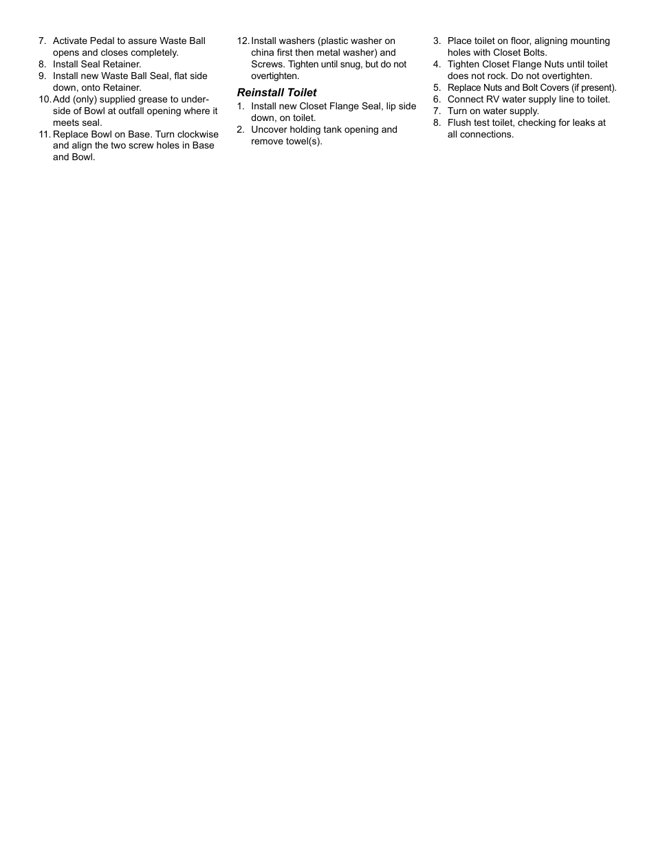 Thetford 34117 - Waste Ball User Manual | Page 2 / 2