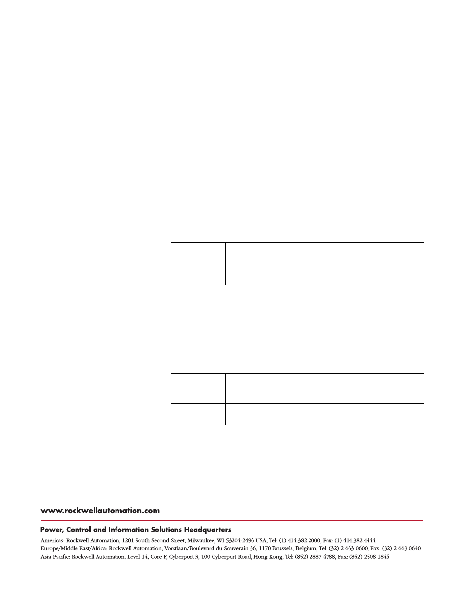 Back cover, Rockwell automation support, Installation assistance | New product satisfaction return | Rockwell Automation 1785-Lxxx Enhanced and Ethernet PLC-5 Programmable Controllers User Manual | Page 388 / 388