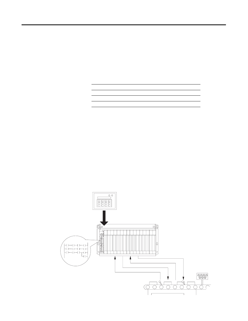 Communicating with controller-resident i/o, Using this chapter, Introduction to plc-5 controller scanning | Chapter 5, A. b. c, Chapter | Rockwell Automation 1785-Lxxx Enhanced and Ethernet PLC-5 Programmable Controllers User Manual | Page 69 / 388