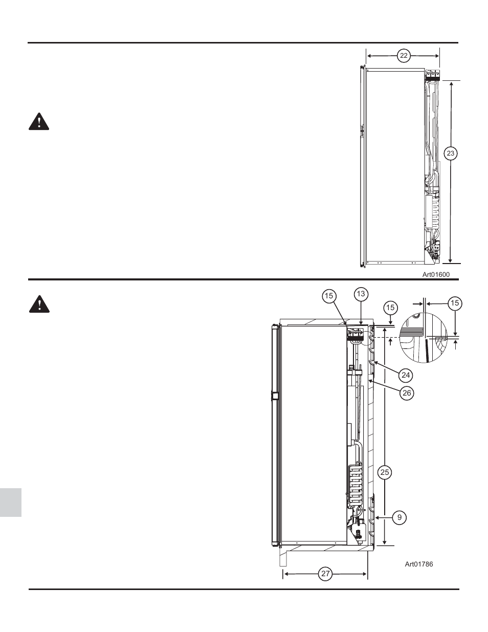 Install an upper side-wall exhaut vent | Thetford 1210 Series AC - Through 09/07 User Manual | Page 12 / 19