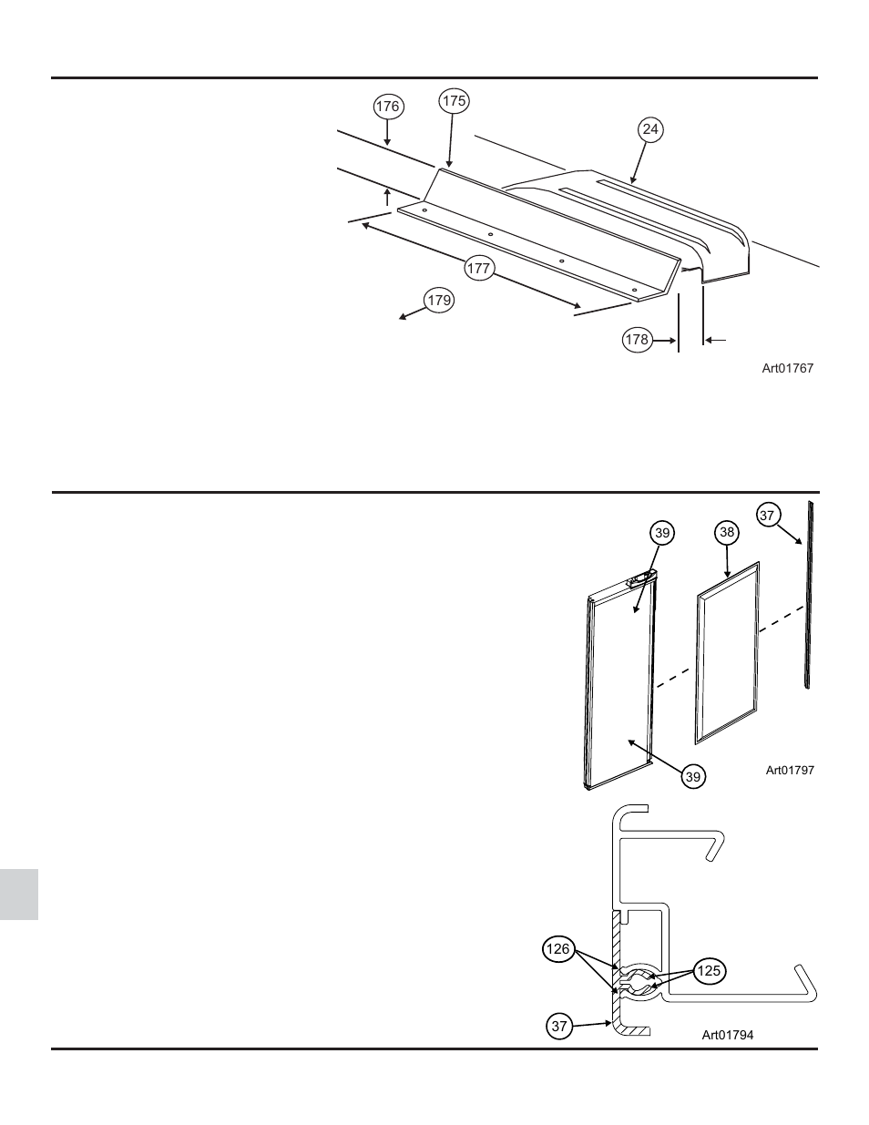 Install an air deflector (optional) | Thetford 1210 Series GE - Through 10/07 User Manual | Page 14 / 22