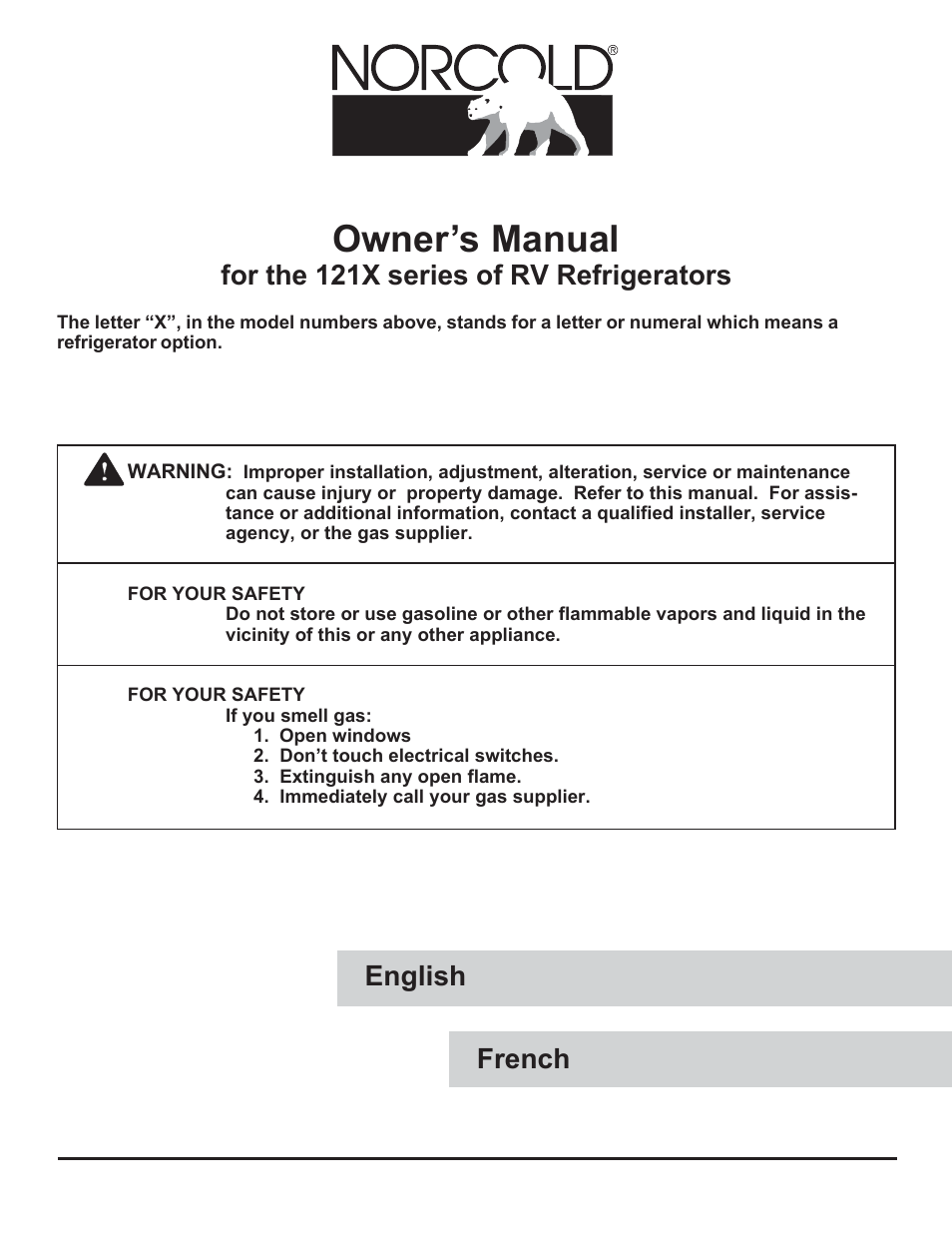 Thetford 1210 Series GE - Through 04/06/09 User Manual | 22 pages