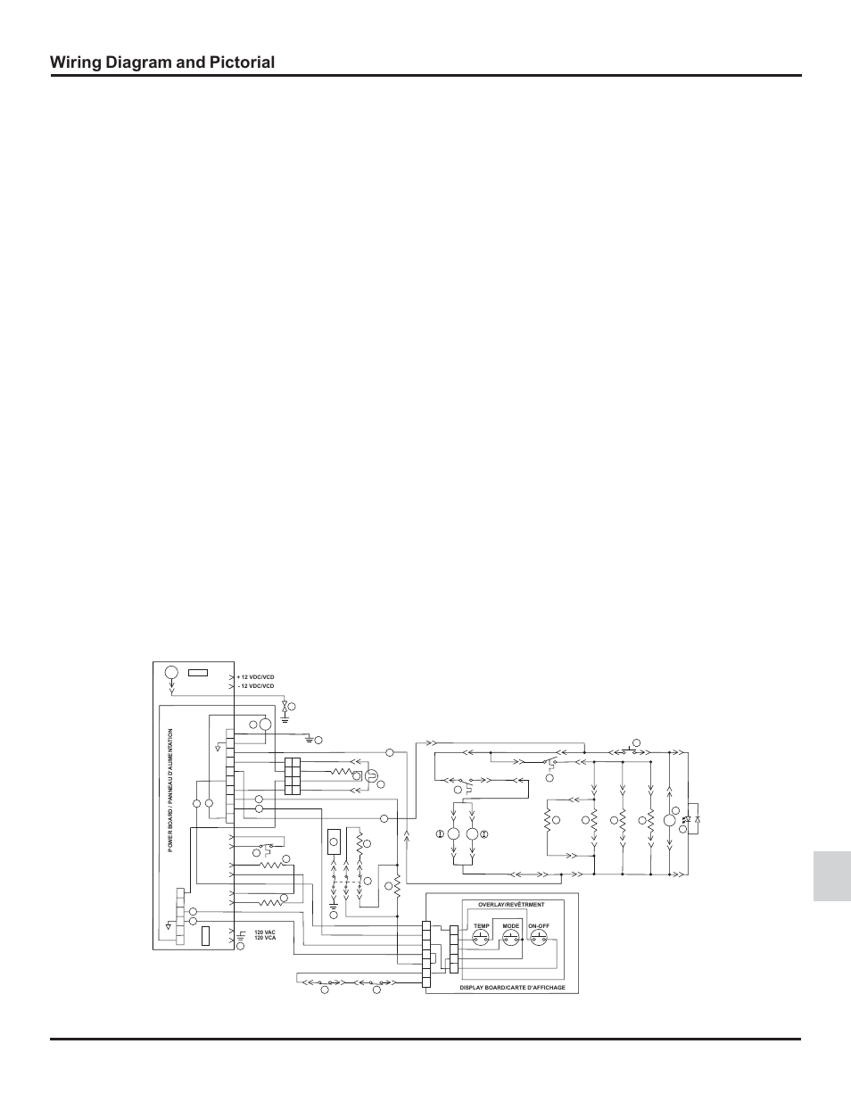 Wiring diagram and pictorial, Owner’s manual 21 | Thetford 1210 Series GE - Through 04/06/09 User Manual | Page 21 / 22