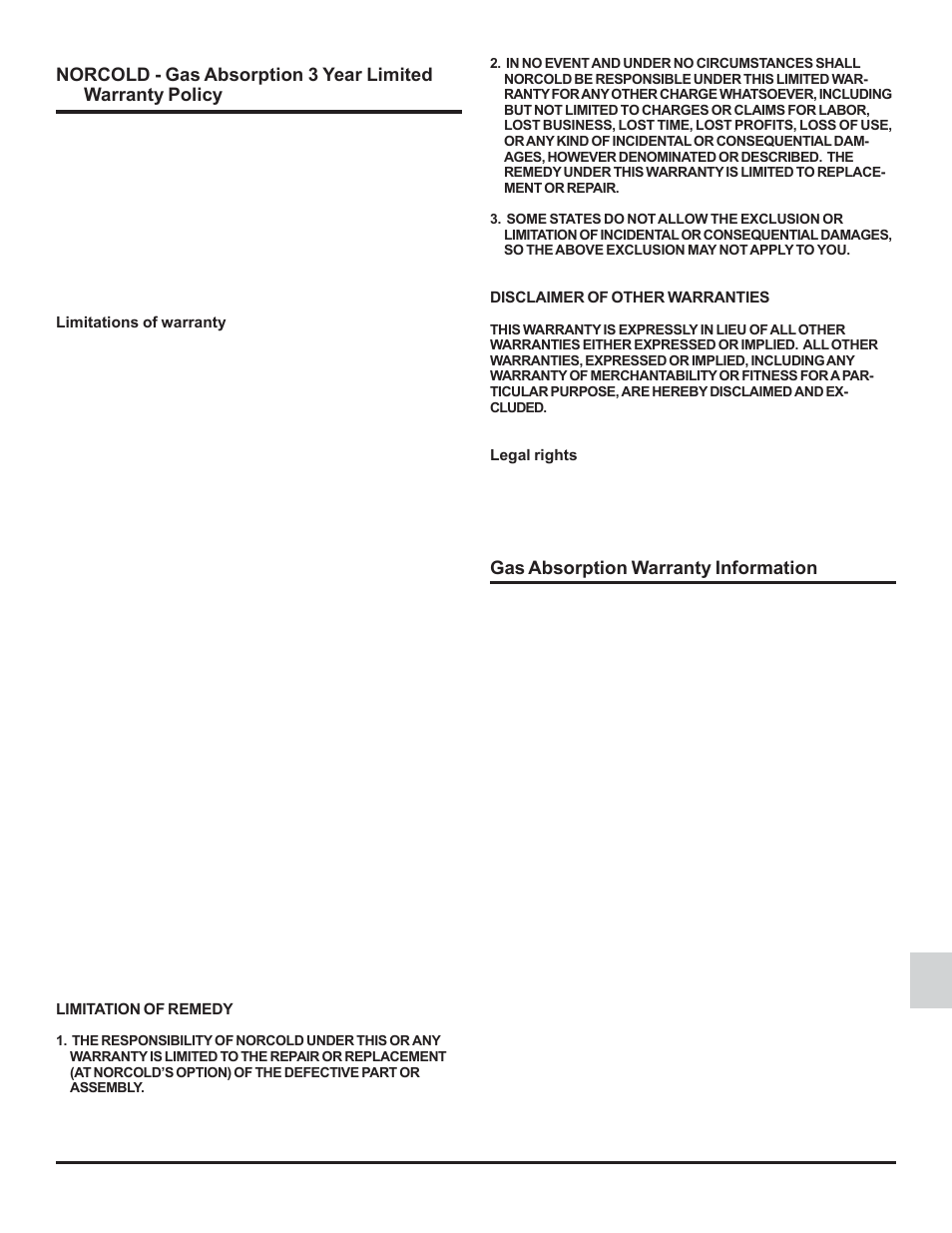 Thetford 1210 Series GE - Through 04/06/09 User Manual | Page 3 / 22