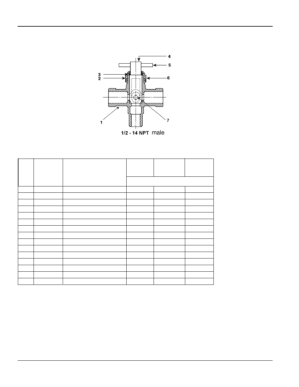 Manual mixing valve repair parts, Manual mixing valve parts list | Bradley Smoker WF2708 User Manual | Page 22 / 28